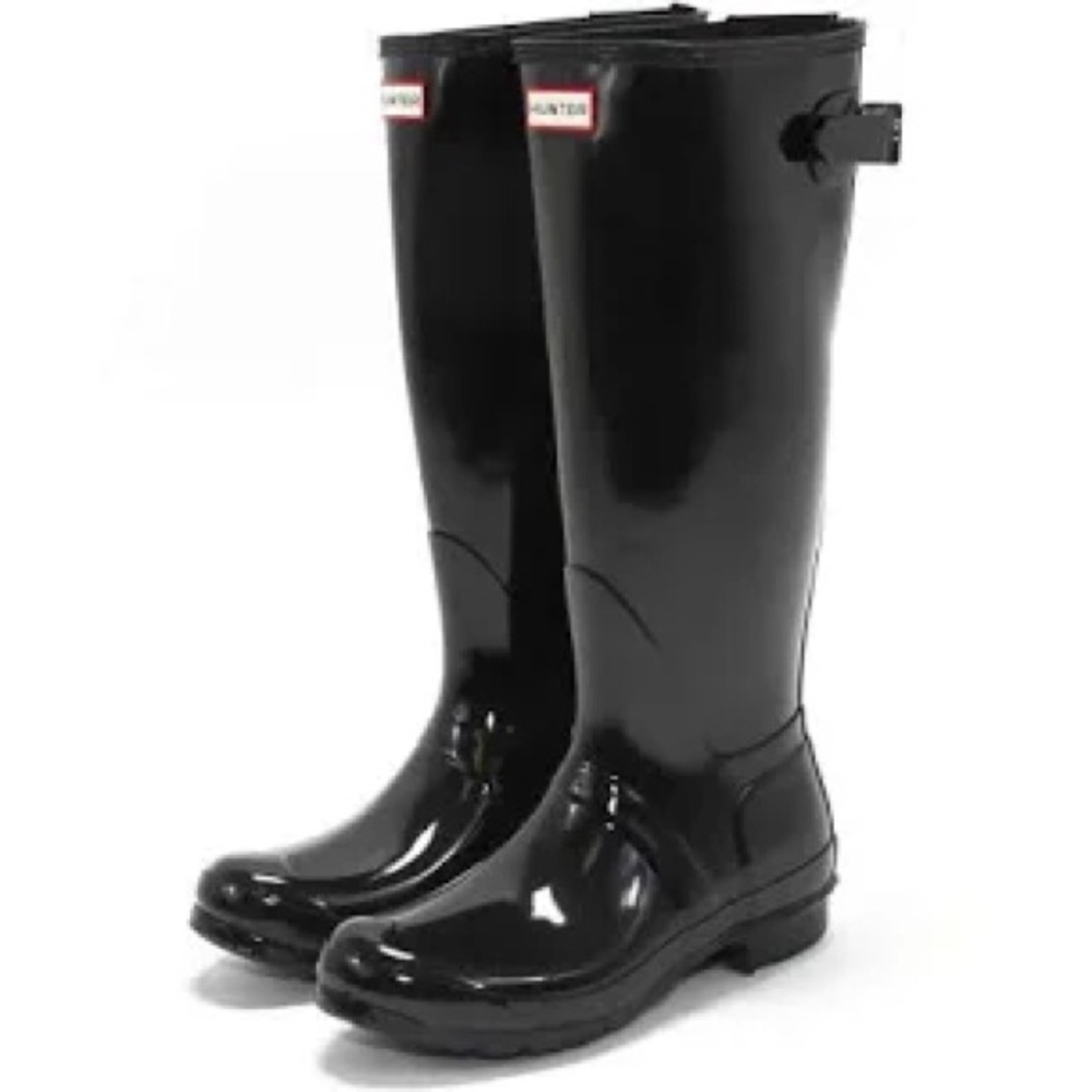 Hunter original tall black rain boots women’s size 6‎